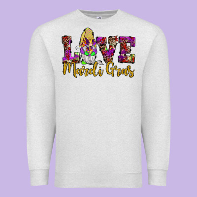 Love Mardi Gras Gnome Premium Sweatshirt Designed By Jahusdesignshop