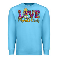 Ocean Blue love mardi gras gnome Premium Sweatshirt - JahusDesignShop