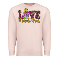 Pale Pink love mardi gras gnome Premium Sweatshirt - JahusDesignShop