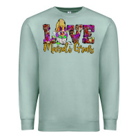 Seafoam love mardi gras gnome Premium Sweatshirt - JahusDesignShop