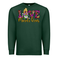 Sports Green love mardi gras gnome Premium Sweatshirt - JahusDesignShop