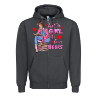 Smoke just a girl who loves books Zipper Hoodie - texasbilliewilder