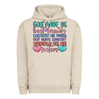 Pigment French Oak god made us best friend Urban Hoodie - MaliasSmallBusiness