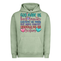 Pigment Oil Green god made us best friend Urban Hoodie - MaliasSmallBusiness