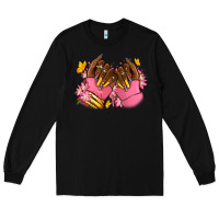 Black Pink afro nails Long Sleeve Tee - RanaPortraitStore