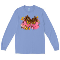 Colony Blue Pink afro nails Long Sleeve Tee - RanaPortraitStore