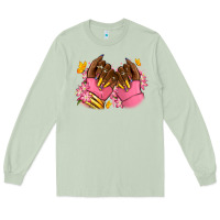 Matcha Pink afro nails Long Sleeve Tee - RanaPortraitStore