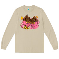 Mushroom Pink afro nails Long Sleeve Tee - RanaPortraitStore