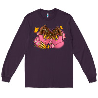 Plum Pink afro nails Long Sleeve Tee - RanaPortraitStore