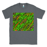 Charcoal Heather Distressed Shamrock And Leopard Classic Tee - RanaPortraitStore
