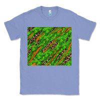 Colony Blue Distressed Shamrock And Leopard Classic Tee - RanaPortraitStore