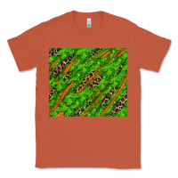 Copper Distressed Shamrock And Leopard Classic Tee - RanaPortraitStore