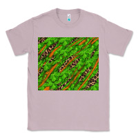 Lilac Distressed Shamrock And Leopard Classic Tee - RanaPortraitStore