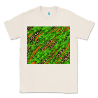 Natural Distressed Shamrock And Leopard Classic Tee - RanaPortraitStore