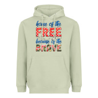 Matcha home of the free because of the brave Heavyweight Hoodie - HRA Design Shop