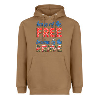 Toasted Coconut home of the free because of the brave Heavyweight Hoodie - HRA Design Shop
