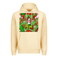 Pina Colada Christmas unicorn and gift box Premium Hoodie - NancyCooperArtShop