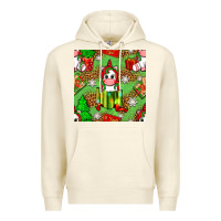 Sandshell Christmas unicorn and gift box Premium Hoodie - NancyCooperArtShop