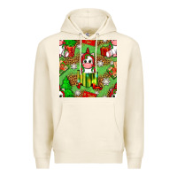 Tofu Christmas unicorn and gift box Premium Hoodie - NancyCooperArtShop