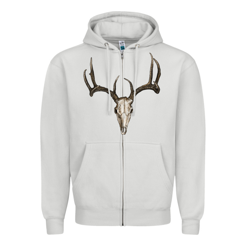 Deer Skull Zipper Hoodie by RanaPortraitStore | Teevron