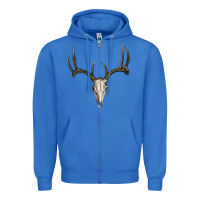 True Royal deer skull Zipper Hoodie - RanaPortraitStore