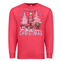 Cardinal pink merry christmas bbs Premium Sweatshirt - BundleAndBundleShop