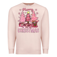 Pale Pink pink merry christmas bbs Premium Sweatshirt - BundleAndBundleShop