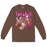 Chestnut Pink and white sneaker girl Long Sleeve Tee - RanaPortraitStore