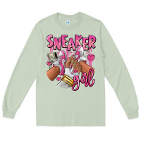 Matcha Pink and white sneaker girl Long Sleeve Tee - RanaPortraitStore