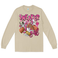 Mushroom Pink and white sneaker girl Long Sleeve Tee - RanaPortraitStore