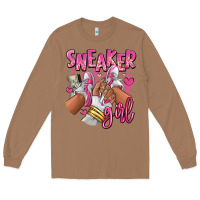 Toasted Coconut Pink and white sneaker girl Long Sleeve Tee - RanaPortraitStore