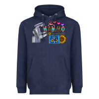 Navy mammo technologist Heavyweight Hoodie - CowhideDigitalArt