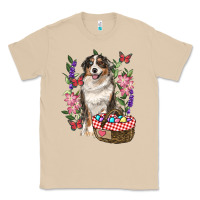 Mushroom Easter Aussie Australian Shepherd Classic Tee - RanaPortraitStore