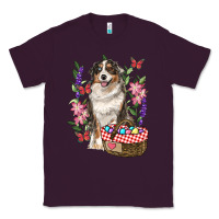 Plum Easter Aussie Australian Shepherd Classic Tee - RanaPortraitStore