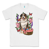 White Easter Aussie Australian Shepherd Classic Tee - RanaPortraitStore