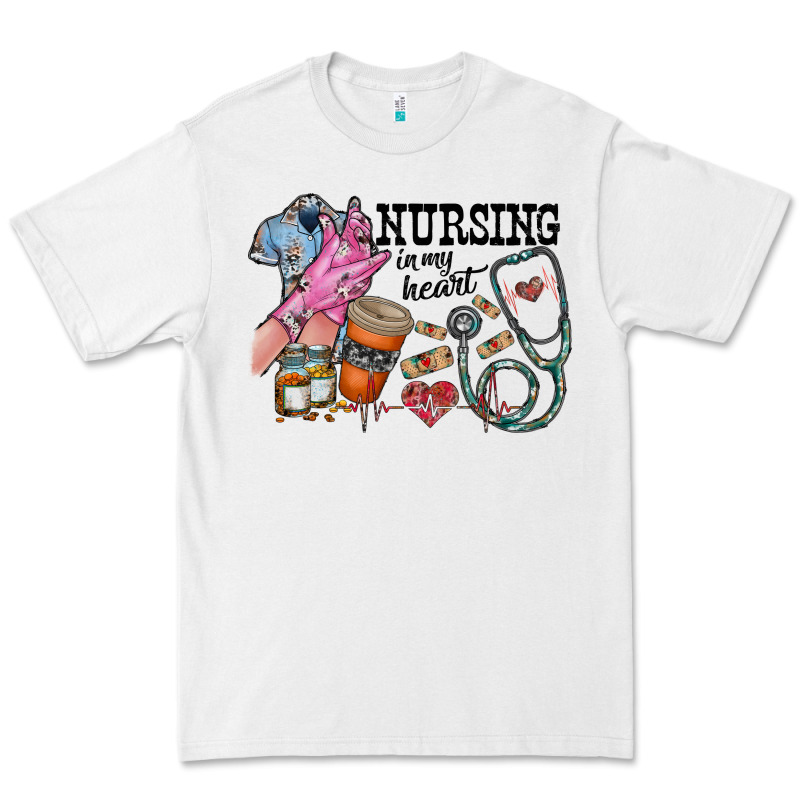 Nursing In My Heart Premium Tee by RacoonDesign | Teevron