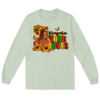 Matcha Remember your roots Afro American Long Sleeve Tee - RanaPortraitStore