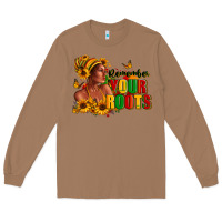 Toasted Coconut Remember your roots Afro American Long Sleeve Tee - RanaPortraitStore