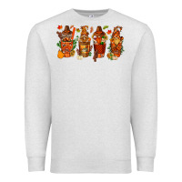 Oatmeal Heather thanksgiving coffee cups with gnomes bbs Premium Sweatshirt - BundleAndBundleShop