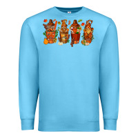Ocean Blue thanksgiving coffee cups with gnomes bbs Premium Sweatshirt - BundleAndBundleShop