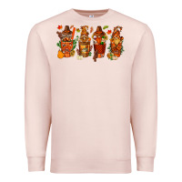 Pale Pink thanksgiving coffee cups with gnomes bbs Premium Sweatshirt - BundleAndBundleShop