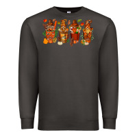 Smoke thanksgiving coffee cups with gnomes bbs Premium Sweatshirt - BundleAndBundleShop