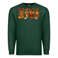 Sports Green thanksgiving coffee cups with gnomes bbs Premium Sweatshirt - BundleAndBundleShop