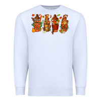 White thanksgiving coffee cups with gnomes bbs Premium Sweatshirt - BundleAndBundleShop