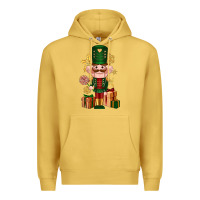 Antique Gold Christmas Nutcracker Premium Hoodie - NancyCooperArtShop