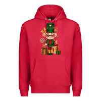 Cardinal Christmas Nutcracker Premium Hoodie - NancyCooperArtShop