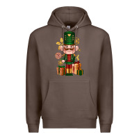 Coffee Christmas Nutcracker Premium Hoodie - NancyCooperArtShop