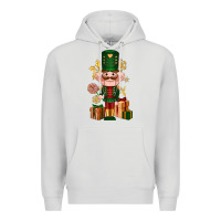 Dove Grey Christmas Nutcracker Premium Hoodie - NancyCooperArtShop