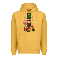 Mustard Christmas Nutcracker Premium Hoodie - NancyCooperArtShop
