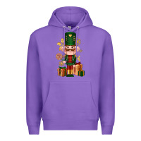Purple Christmas Nutcracker Premium Hoodie - NancyCooperArtShop